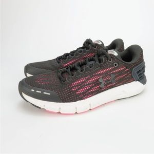 Under Armour CHARGED ROGUE Athletic Shoes Black Pink 3021247 105 Women's 7.5